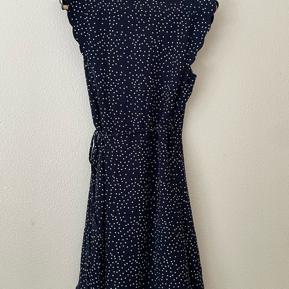 41 Hawthorn Stitch Fix wrap dress navy polka dot - Picture 4 of 4
